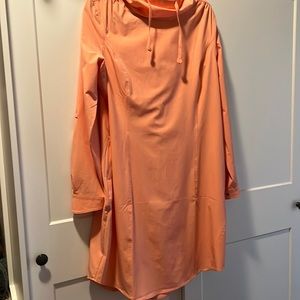 Duluth Trading Sol Survivor Sun Protecton Dress, size L, coral.